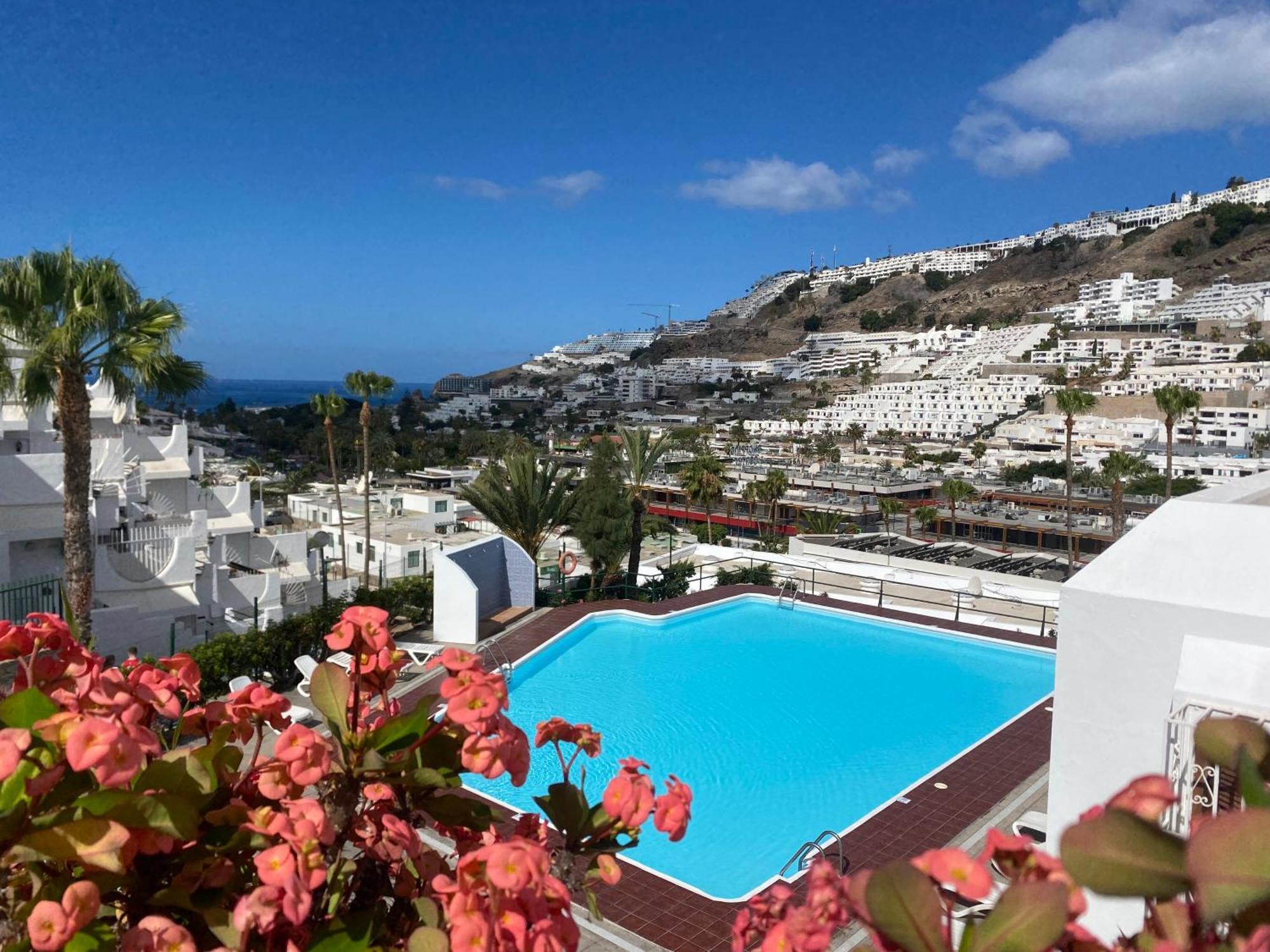 Stylish And Comfortable Duplex Apartment Near Swimming Pool Mogán Exterior photo